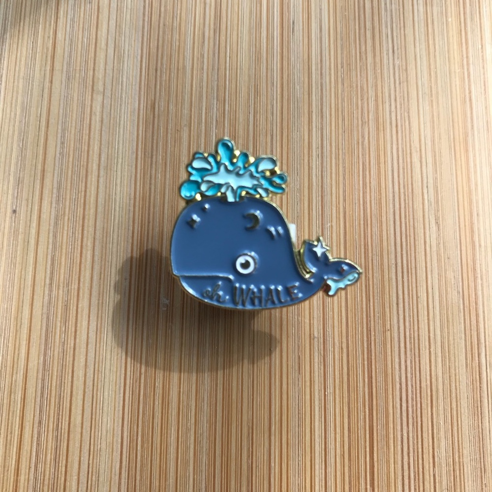 Oh Whale Enamel Pin NWOT